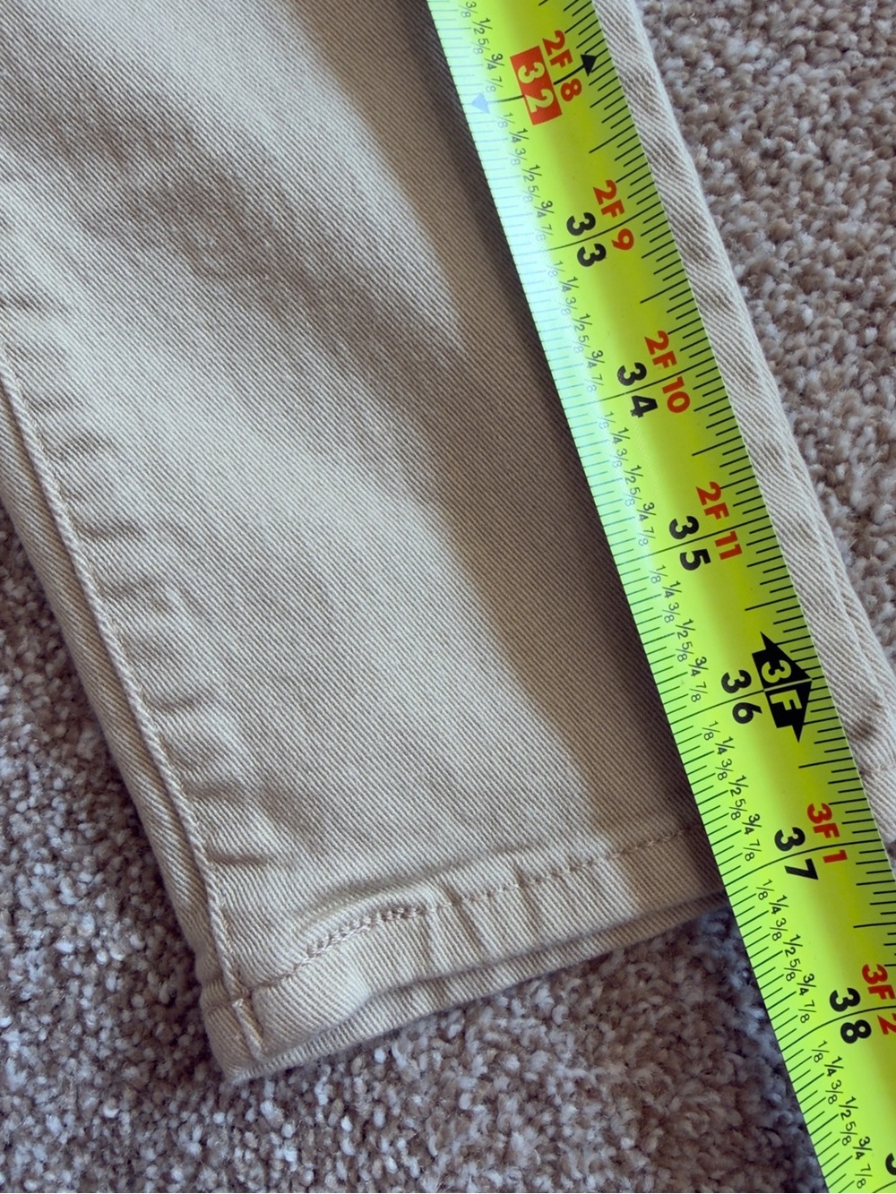 Levi’s 311 Shaping Skinny Jeans Women’s 26 Beige Tan Stretch Pants - Picture 13 of 14
